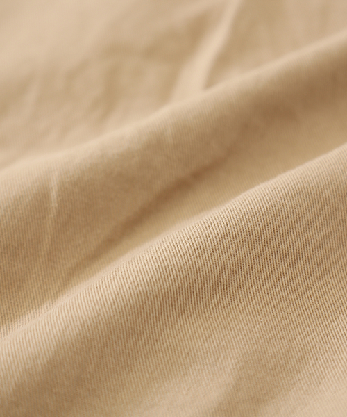 CUBE SUGAR（キューブシュガー）の「5.5オンスデニム ワッペン付ミリタリーシャツ（シャツ/ブラウス・レディース・ベージュ/ネイビー/ブルー・M）」の6枚目の写真