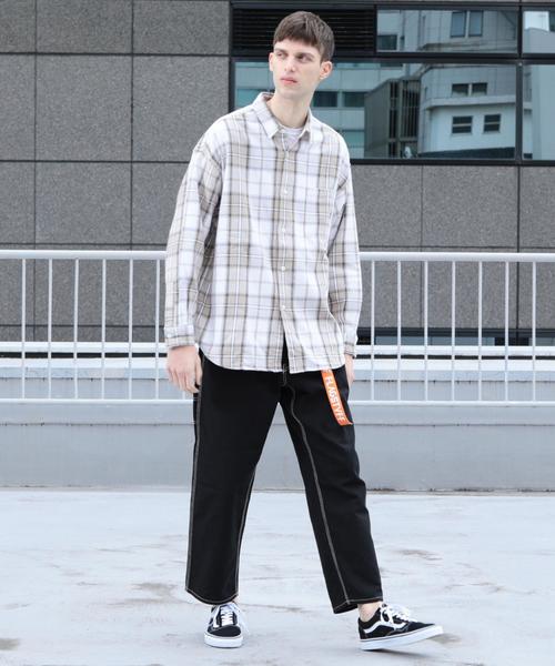 新品未使用　beauty &youth ブラウンチェック柄オーバーサイズシャツ BEAUTY&YOUTH UNITED ARROWS（ビューティーアンドユース