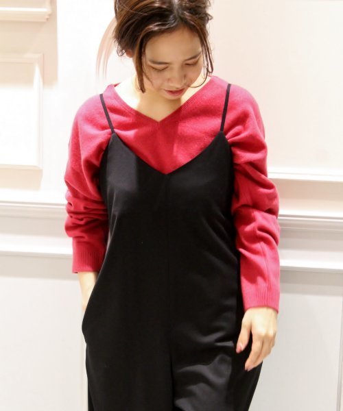 plage（プラージュ）の「Cashmere Vネックプルオーバー◆（ニット/セーター・レディース・グレー/ホワイト/ピンク/ピンク系その他・FREE）」の4枚目の写真