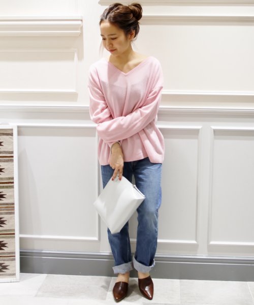 plage（プラージュ）の「Cashmere Vネックプルオーバー◇（ニット