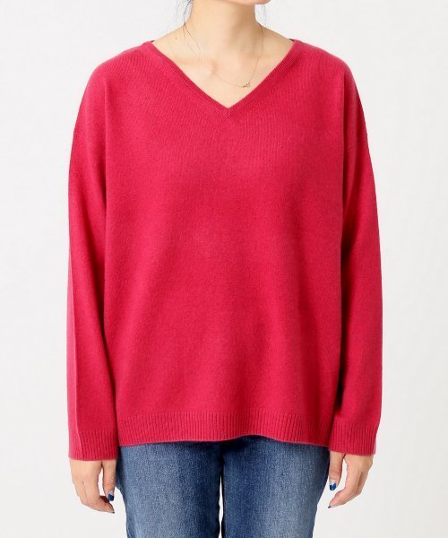 plage（プラージュ）の「Cashmere Vネックプルオーバー◆（ニット/セーター・レディース・グレー/ホワイト/ピンク/ピンク系その他・FREE）」の19枚目の写真