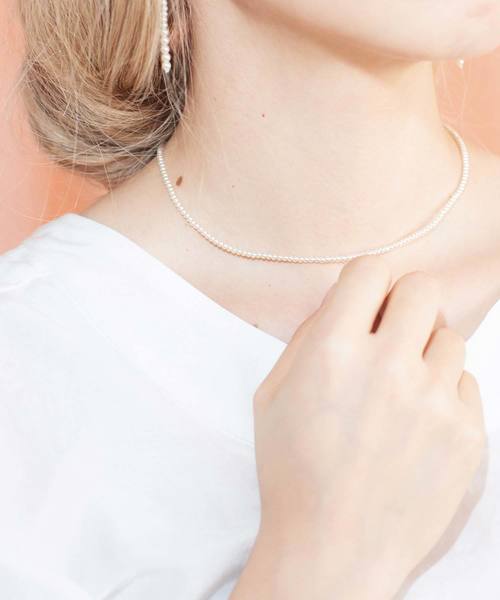 Caph カーフ の 小粒パール ネックレス ネックレス Wear