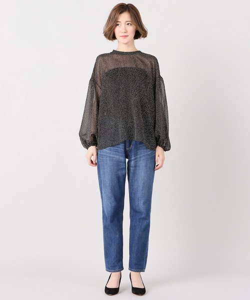 plage（プラージュ）の「ライトジョーゼットブラウス◆（シャツ/ブラウス・レディース・ブラック/ブラウン・FREE）」の6枚目の写真