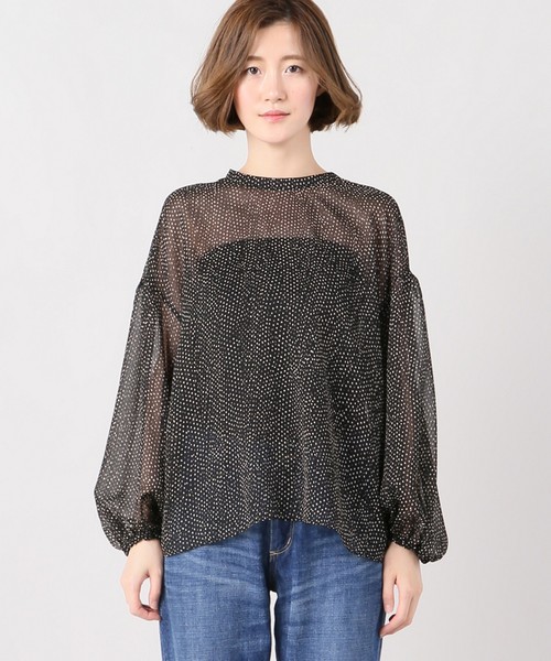 plage（プラージュ）の「ライトジョーゼットブラウス◆（シャツ/ブラウス・レディース・ブラック/ブラウン・FREE）」の12枚目の写真