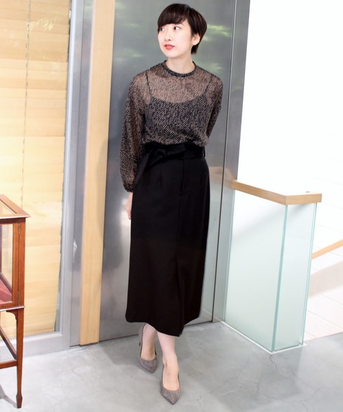 plage（プラージュ）の「ライトジョーゼットブラウス◆（シャツ/ブラウス・レディース・ブラック/ブラウン・FREE）」の14枚目の写真