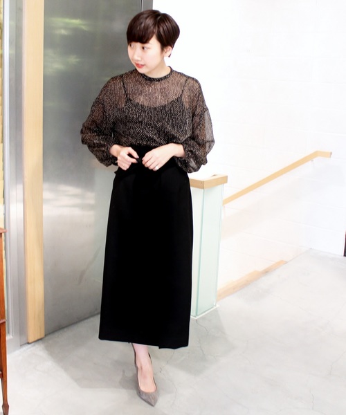 plage（プラージュ）の「ライトジョーゼットブラウス◆（シャツ/ブラウス・レディース・ブラック/ブラウン・FREE）」の16枚目の写真