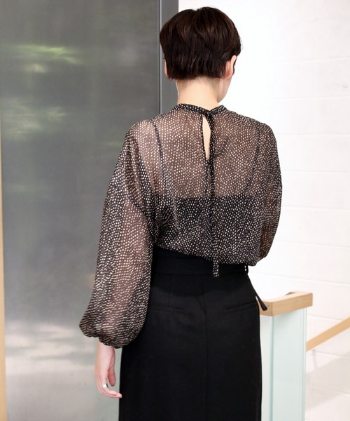 plage（プラージュ）の「ライトジョーゼットブラウス◆（シャツ/ブラウス・レディース・ブラック/ブラウン・FREE）」の18枚目の写真