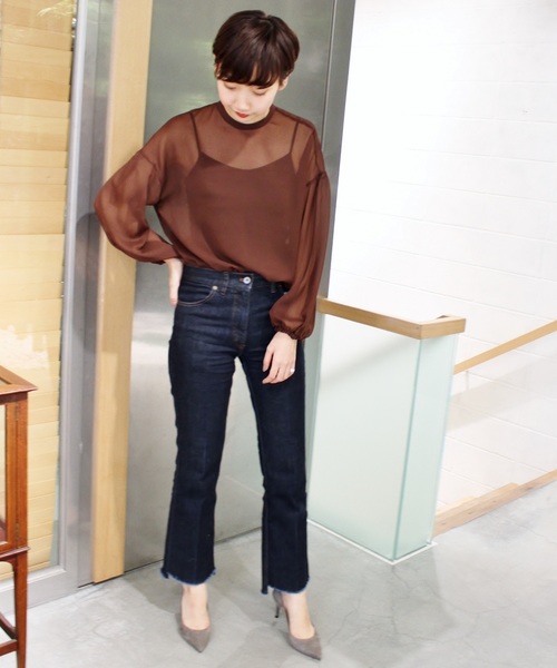 plage（プラージュ）の「ライトジョーゼットブラウス◆（シャツ/ブラウス・レディース・ブラック/ブラウン・FREE）」の20枚目の写真