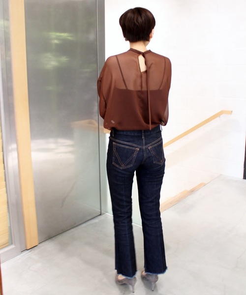 plage（プラージュ）の「ライトジョーゼットブラウス◆（シャツ/ブラウス・レディース・ブラック/ブラウン・FREE）」の22枚目の写真