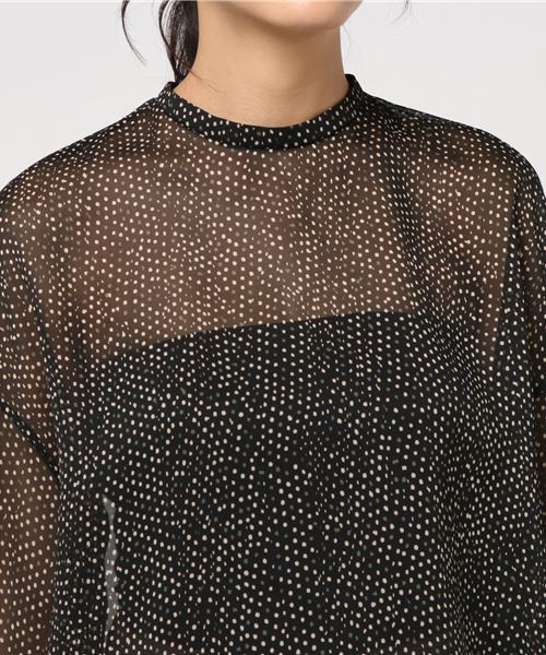 plage（プラージュ）の「ライトジョーゼットブラウス◆（シャツ/ブラウス・レディース・ブラック/ブラウン・FREE）」の7枚目の写真