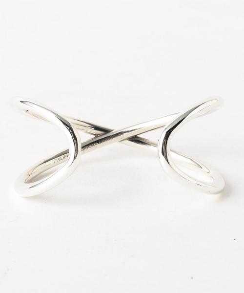 PHILIPPE AUDIBERT（フィリップ オーディベール）の「＜PHILIPPE AUDIBERT（フィリップオーディベール）＞KASONシルバーカラ―バングル（バングル/リストバンド・レディース・シルバー・FREE）」の2枚目の写真