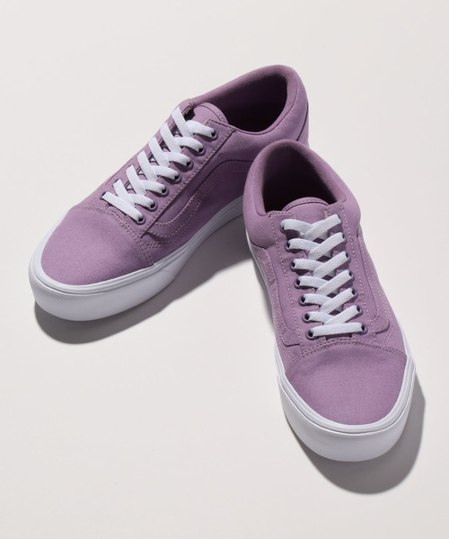 VANS（バンズ）の「【国内exclusive】 ＜VANS(バンズ）＞ OLD SKOOL LITE/オールドスクール（スニーカー・メンズ・パープル/ライム・7h/9/11/8/8h/10/9h）」の9枚目の写真