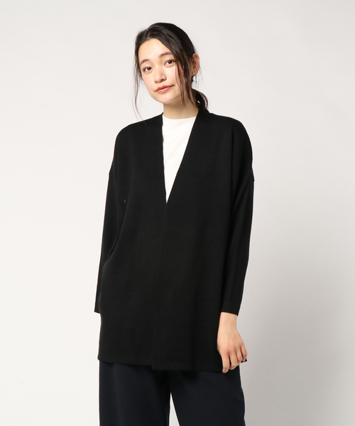 LOWRYS FARM（ローリーズファーム）の「１２Ｇスーピマロングカーディガン　777993 （カーディガン/ボレロ・レディース・ライラック/グレー/ブラック/ホワイト・LARGE/MEDIUM）」の9枚目の写真