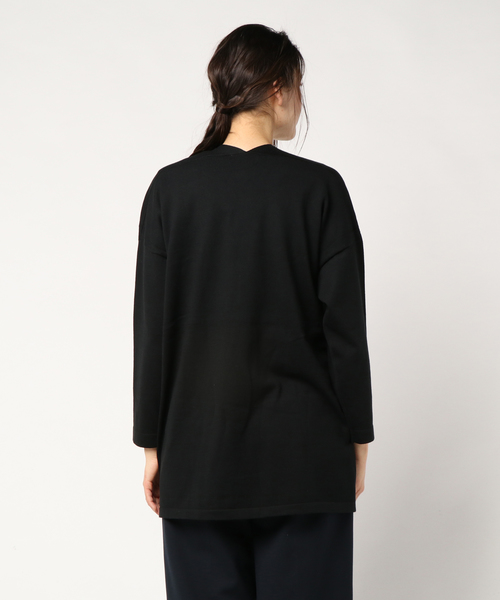 LOWRYS FARM（ローリーズファーム）の「１２Ｇスーピマロングカーディガン　777993 （カーディガン/ボレロ・レディース・ライラック/グレー/ブラック/ホワイト・LARGE/MEDIUM）」の6枚目の写真