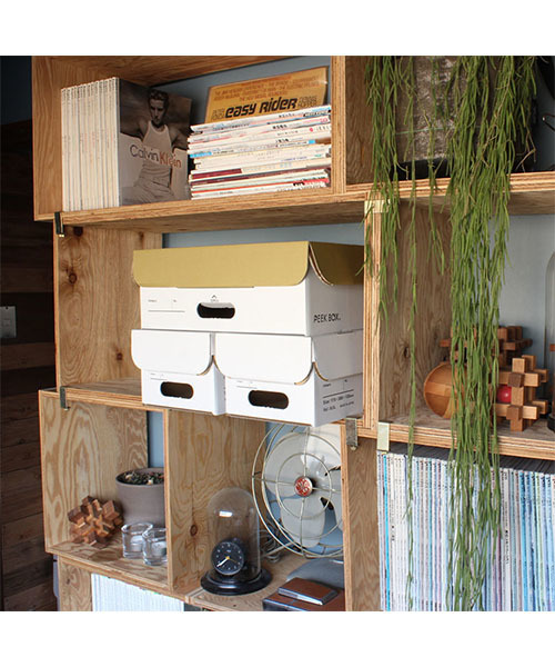 BRID（ブリッド）の「.ブリッド ピーク ボックス 収納ボックス / BRID PEEK BOX［M］（収納グッズ・レディース・ホワイト/ネイビー/イエロー・FREE）」の6枚目の写真