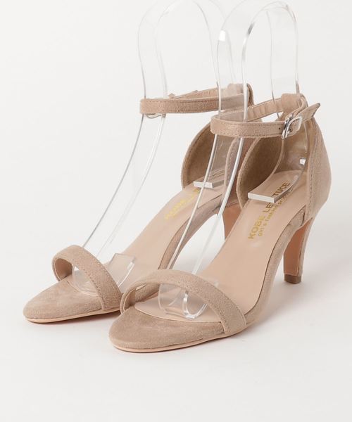 KOBE LETTUCE（コウベレタス）の「アンクルストラップ付7cmローヒールカラーサンダル（サンダル・レディース・サックスブルー/パープル系その他/レッド/ベージュ/ホワイト系その他/ブラック/シルバー系その他/ネイビー/イエロー/チェック・LL/M/S/L）」の13枚目の写真