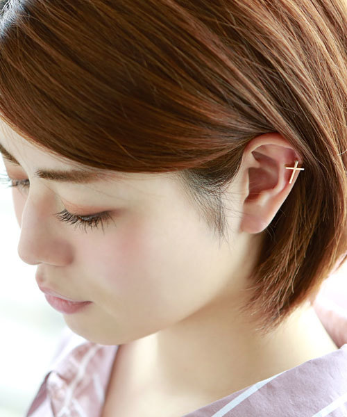 colleca la(コレカラ)の「クロスイヤーカフ(イヤーカフ・レディース・ゴールド・FREE)」の8枚目の写真