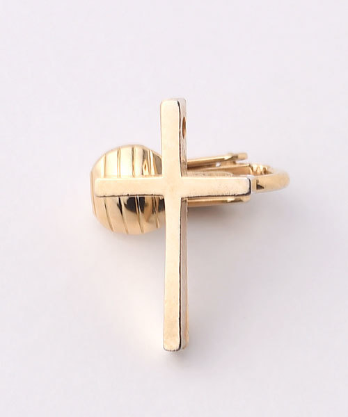 colleca la(コレカラ)の「クロスイヤーカフ(イヤーカフ・レディース・ゴールド・FREE)」の2枚目の写真