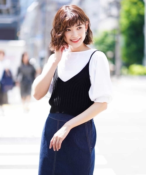 a.v.v（アーヴェヴェ）の「ニットビスチェ（キャミソール）」 - WEAR