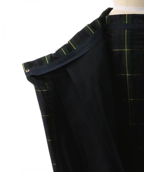 Drawer（ドゥロワー）の「Drawer チェック ロングスカート（スカート