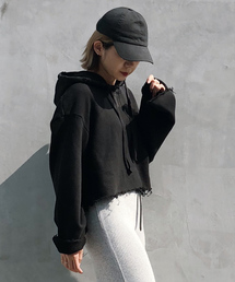 Ameri | CUT OFF DAMAGE HOODIE(パーカー)