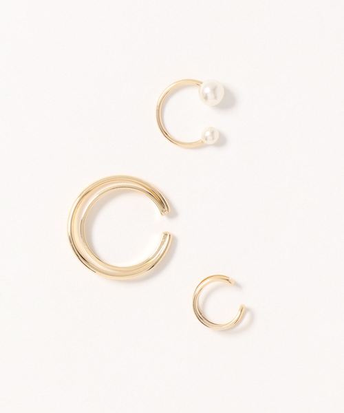 LOWRYS FARM（ローリーズファーム）の「ＳＥＴイヤーカフ　818247（イヤーカフ・レディース・その他1/その他2/その他3/ベージュ/アイボリー/ブラック系その他/ブルー系その他/ホワイト/その他/その他6/その他7/グレー系その他/ブラック/ライトグレー・FREE）」の6枚目の写真