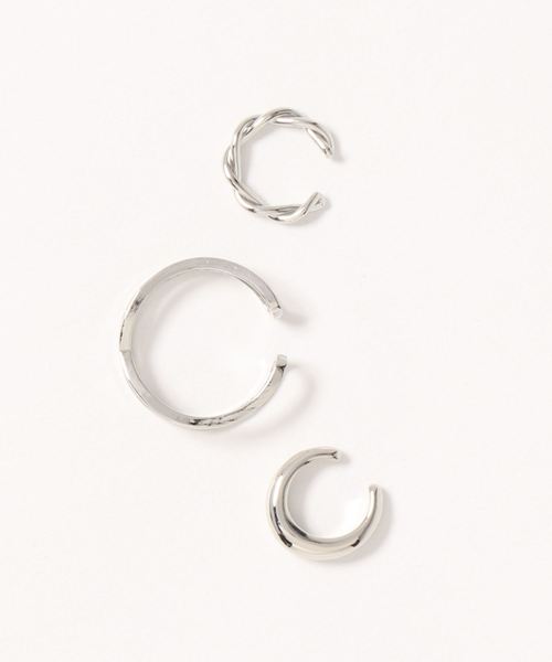 LOWRYS FARM（ローリーズファーム）の「ＳＥＴイヤーカフ　818247（イヤーカフ・レディース・その他1/その他2/その他3/ベージュ/アイボリー/ブラック系その他/ブルー系その他/ホワイト/その他/その他6/その他7/グレー系その他/ブラック/ライトグレー・FREE）」の4枚目の写真