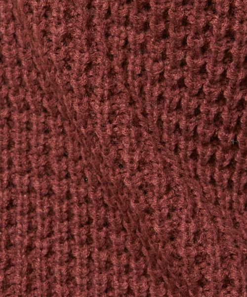 natural couture（ナチュラルクチュール）の「ワッフル編みニットプルオーバー（ニット/セーター・レディース・オフホワイト/ブラウン/グレイッシュベージュ/パープル・FREE）」の11枚目の写真