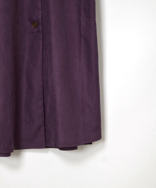 w closet（ダブルクローゼット）の「Vネックウエストドロストワンピース（ワンピース・レディース・グレイッシュベージュ/パープル・FREE）」の19枚目の写真