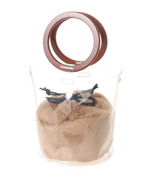 Edit Sheen（エディットシーン）の「別注PVCファー巾着バッグ（ハンドバッグ・レディース・レオパード/ブラック/ベージュ・FREE）」の21枚目の写真