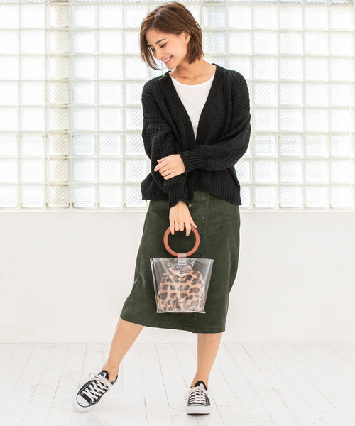 Edit Sheen（エディットシーン）の「別注PVCファー巾着バッグ（ハンドバッグ・レディース・レオパード/ブラック/ベージュ・FREE）」の22枚目の写真