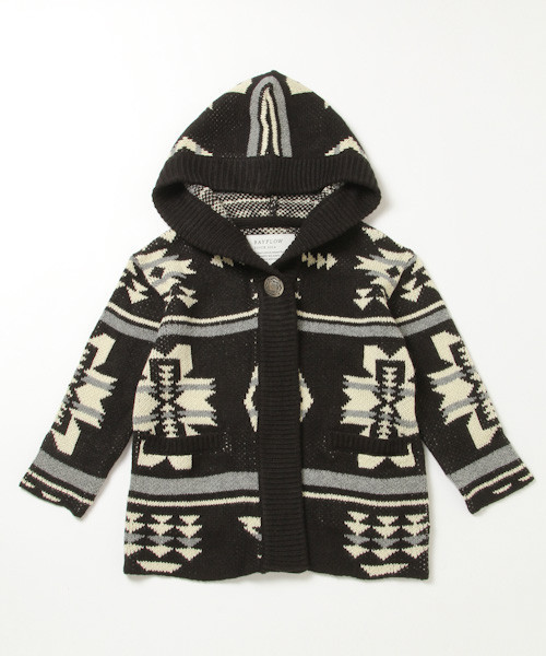 BAYFLOW（ベイフロー）の「[KIDS]ネイティブフードカーディガン（カーディガン/ボレロ・キッズ・ブラック/ベージュ/ネイビー・MEDIUM/X-LARGE）」の20枚目の写真