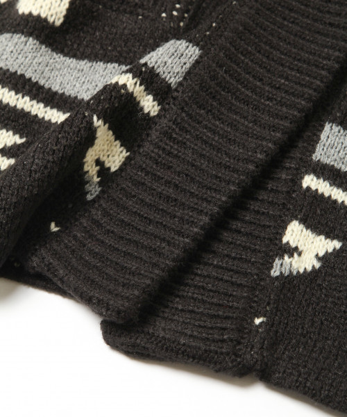 BAYFLOW（ベイフロー）の「[KIDS]ネイティブフードカーディガン（カーディガン/ボレロ・キッズ・ブラック/ベージュ/ネイビー・MEDIUM/X-LARGE）」の9枚目の写真