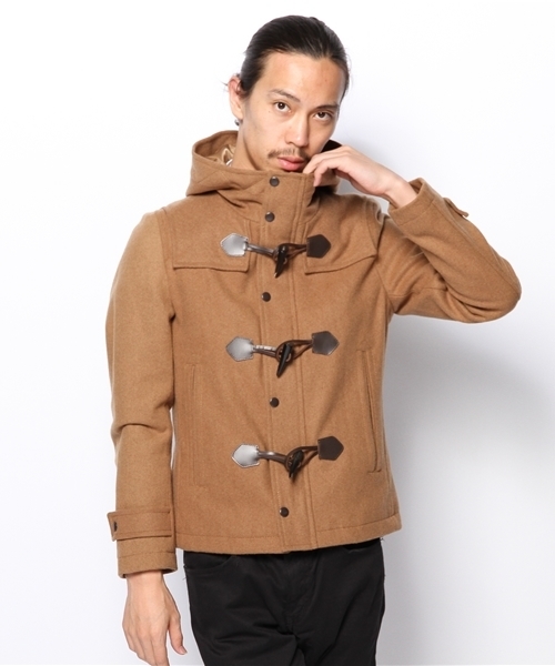 UNION STATION（ユニオンステーション）の「<「smart12月号」115ページ掲載 成宮寛貴さん着用商品> <「Begin 12月号」掲載商品>メルトンショートダッフルコート（ダッフルコート・メンズ・ブラック/グレー/グリーン/ブルー/ネイビー/キャメル/ボルドー・SMALL/MEDIUM/LARGE/LL）」の7枚目の写真