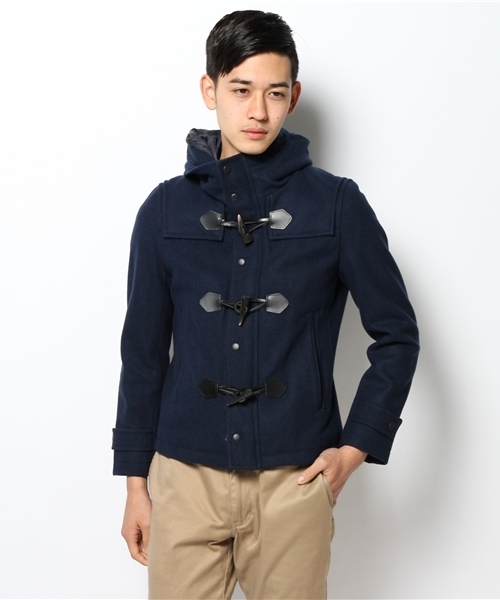 UNION STATION（ユニオンステーション）の「<「smart12月号」115ページ掲載 成宮寛貴さん着用商品> <「Begin 12月号」掲載商品>メルトンショートダッフルコート（ダッフルコート・メンズ・ブラック/グレー/グリーン/ブルー/ネイビー/キャメル/ボルドー・SMALL/MEDIUM/LARGE/LL）」の6枚目の写真