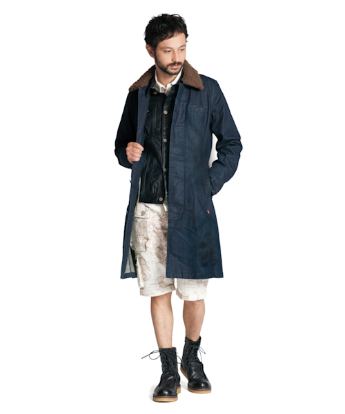 glamb（グラム）の「Regis denim coat（その他アウター・メンズ・ブラック/インディゴブルー/ライトインディゴブルー・1/2/3/4）」の6枚目の写真