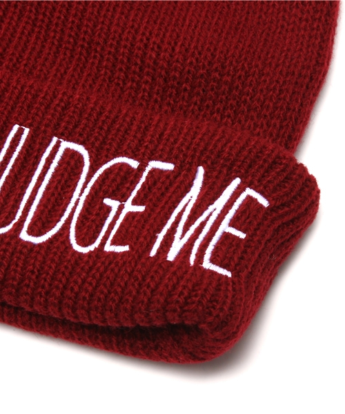 WEGO（ウィゴー）の「WEGO/ロゴ刺繍ニットキャップ（ニットキャップ/ビーニー・メンズ・ネイビー/ワイン/ブラック/ホワイト・FREE）」の7枚目の写真