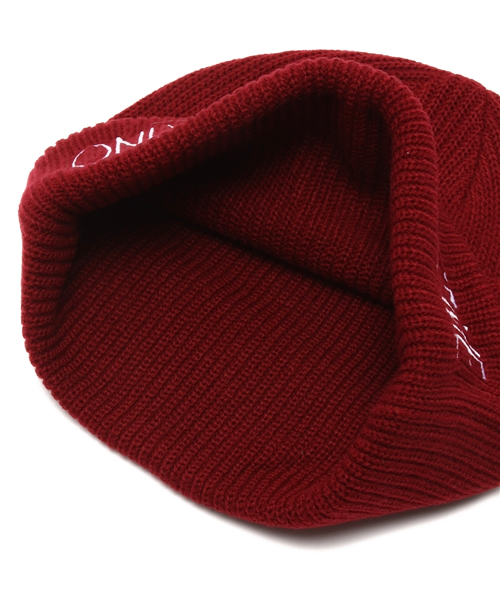 WEGO（ウィゴー）の「WEGO/ロゴ刺繍ニットキャップ（ニットキャップ/ビーニー・メンズ・ネイビー/ワイン/ブラック/ホワイト・FREE）」の8枚目の写真