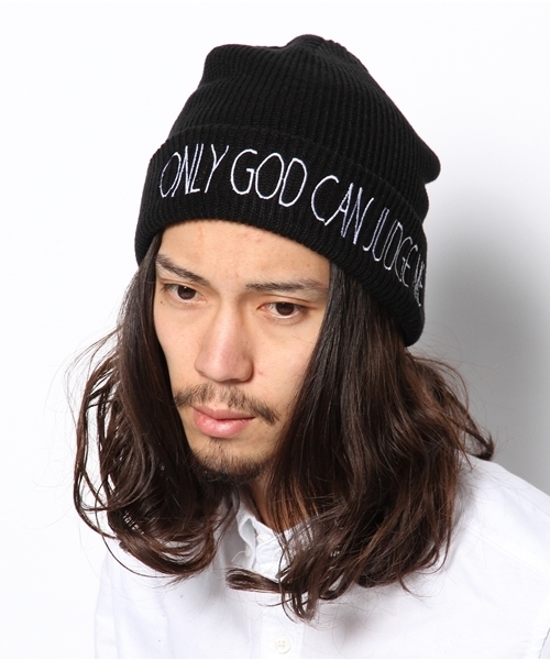 WEGO（ウィゴー）の「WEGO/ロゴ刺繍ニットキャップ（ニットキャップ/ビーニー・メンズ・ネイビー/ワイン/ブラック/ホワイト・FREE）」の10枚目の写真