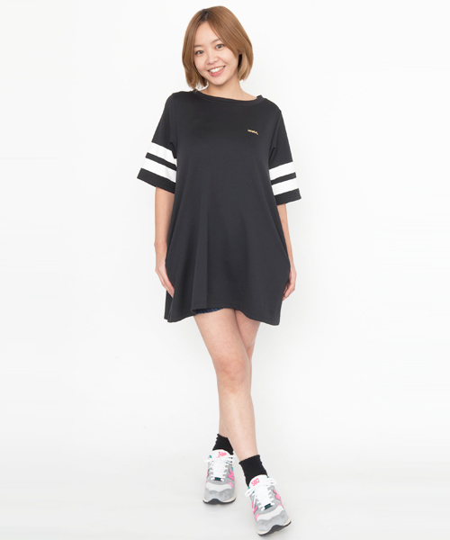 X-girl（エックスガール）の「NUMBERING DRESS（ワンピース・レディース・ホワイト/ブラック/ブルー・1/2）」の11枚目の写真