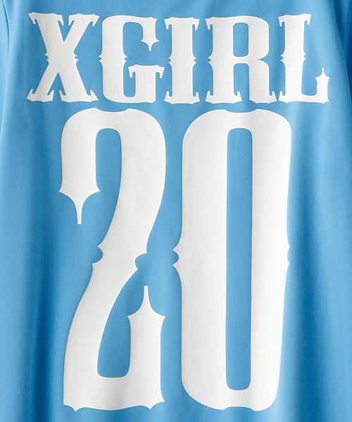 X-girl（エックスガール）の「NUMBERING DRESS（ワンピース・レディース・ホワイト/ブラック/ブルー・1/2）」の10枚目の写真