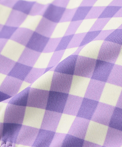 Lepidos（レピドス）の「＜Lepidos＞∴ギンガムチェックタイストラップトップ ◆（水着・レディース・ブラック/ライラック・M/S/L）」の17枚目の写真