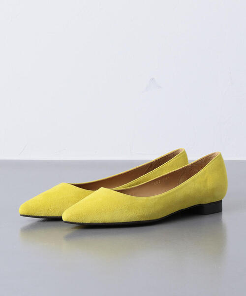 UNITED ARROWS（ユナイテッドアローズ）の「UBCB ポインテッド ソフト フラットパンプス（パンプス・レディース・イエロー/ダークグレー/ダークブラウン・38/37h/36h/35/36/35h/37）」の14枚目の写真