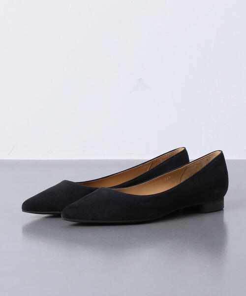 UNITED ARROWS（ユナイテッドアローズ）の「UBCB ポインテッド ソフト フラットパンプス（パンプス・レディース・イエロー/ダークグレー/ダークブラウン・38/37h/36h/35/36/35h/37）」の4枚目の写真