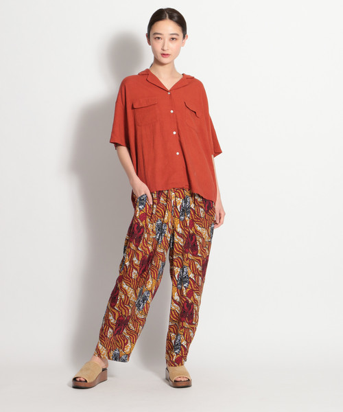 niko and...（ニコアンド）の「アフリカンモチーフプリントパンツ（その他パンツ・レディース・ブルー/パープル/ボルドー・MEDIUM/LARGE）」の5枚目の写真