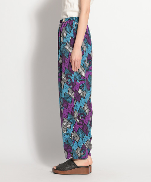 niko and...（ニコアンド）の「アフリカンモチーフプリントパンツ（その他パンツ・レディース・ブルー/パープル/ボルドー・MEDIUM/LARGE）」の8枚目の写真