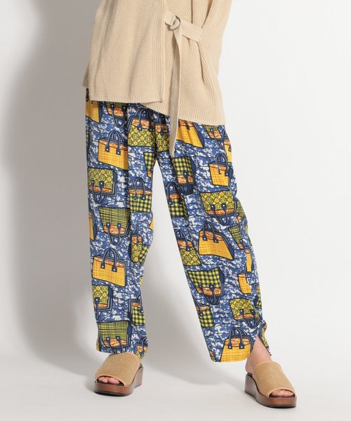 niko and...（ニコアンド）の「アフリカンモチーフプリントパンツ（その他パンツ・レディース・ブルー/パープル/ボルドー・MEDIUM/LARGE）」の21枚目の写真