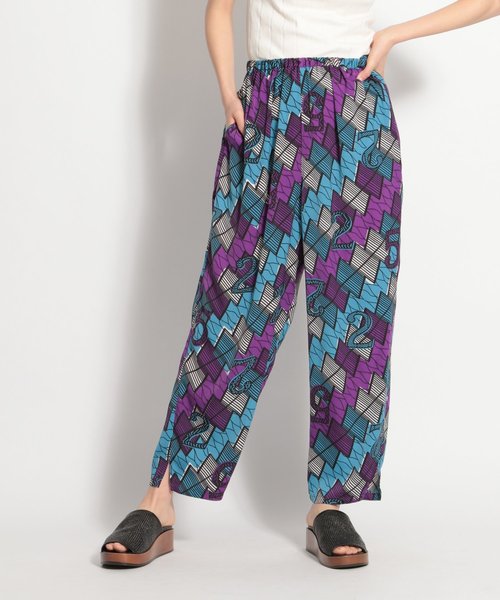 niko and...（ニコアンド）の「アフリカンモチーフプリントパンツ（その他パンツ・レディース・ブルー/パープル/ボルドー・MEDIUM/LARGE）」の20枚目の写真