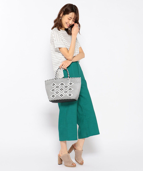 Petit Honfleur（プチオンフルール）の「メルカドトートバッグ（トートバッグ・レディース・ブラック/ブルー・フリー）」の9枚目の写真