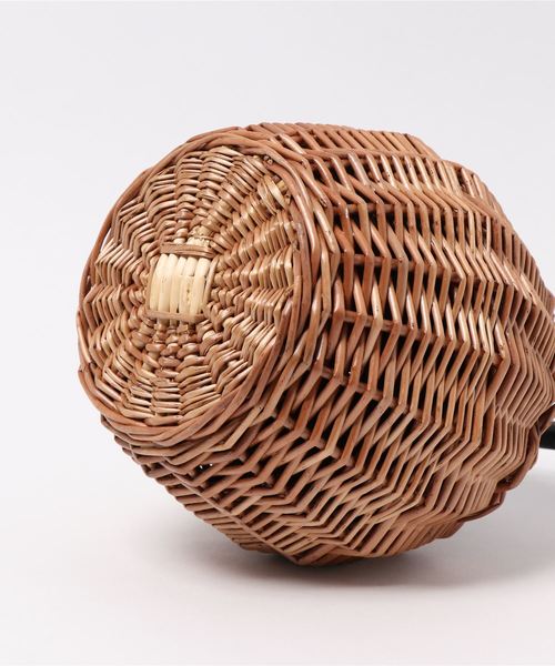 SESTO（セスト）の「ab19ss/丸型カゴバッグ（かごバッグ・レディース・ブラウン/ベージュ・ONESIZE）」の4枚目の写真